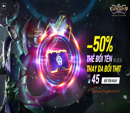 Cách đổi tên Liên Quân Mobile