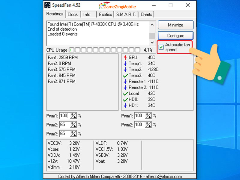 Cách sử dụng SpeedFan điều chỉnh tốc độ quạt máy tính PC, Laptop 05