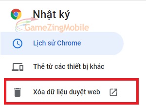 Cách xóa lịch sử Google Chrome 03