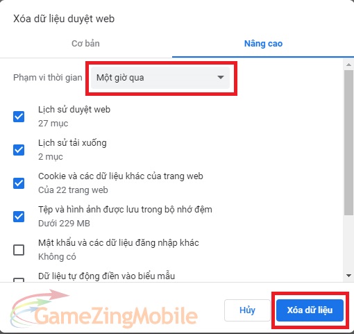 Cách xóa lịch sử Google Chrome 04