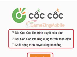 Cài đặt Cốc Cốc