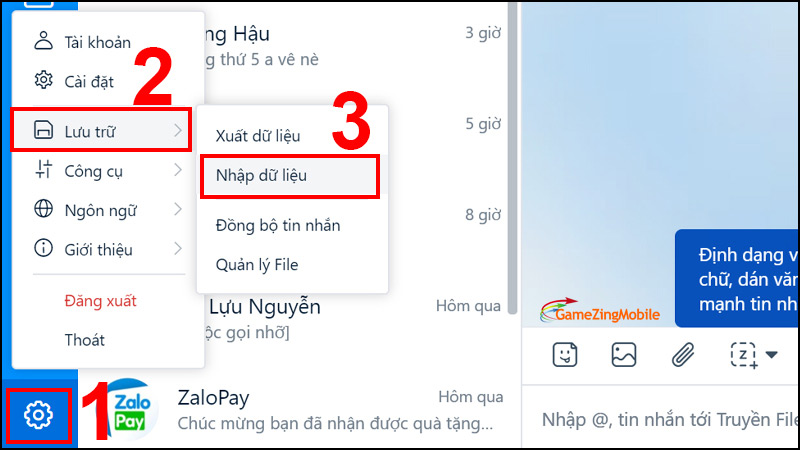 Khôi phục tin nhắn Zalo đã thu hồi 02