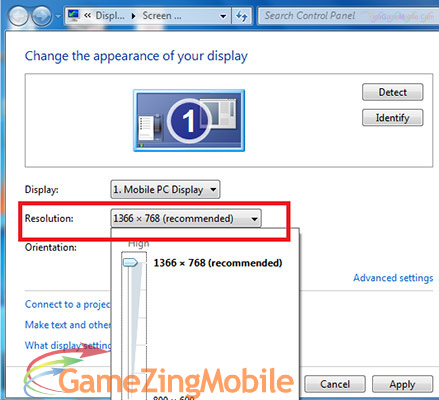 Cách chỉnh full màn hình AOE Win 7 05