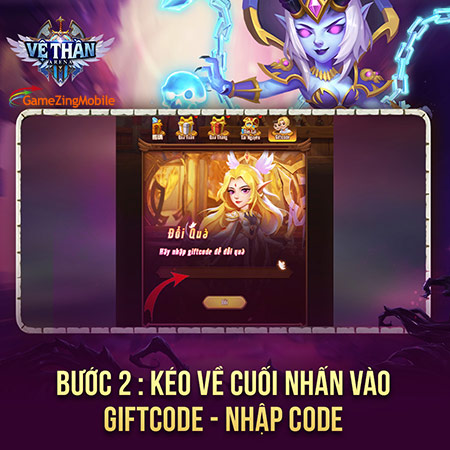 Cách nhập GiftCode Vệ Thần Arena 02