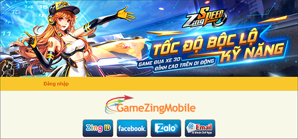 Cách nhập GiftCode ZingSpeed Mobile 01