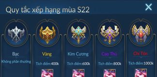 Bậc Rank trong Loạn Chiến Mobile