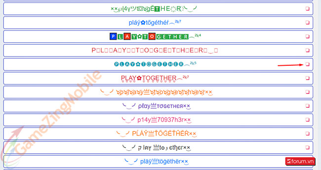 Cách đổi tên trong Play Together 10