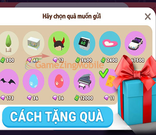 Cách tặng quà trong Play Together