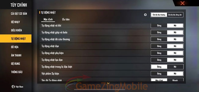 Cách chỉnh độ nhạy Free Fire 13