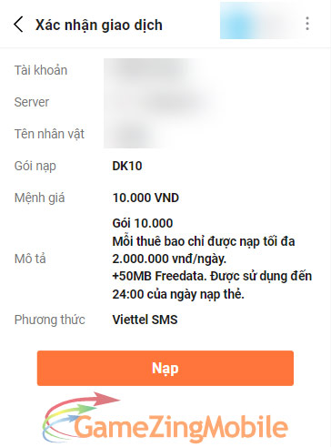 Nạp Thẻ Thiên Kiếm Chi Vân 14