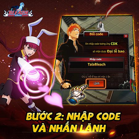 Cách nhập Code Ta Là Bleach 2