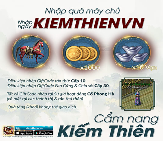 Code Kiếm Thế Mobile