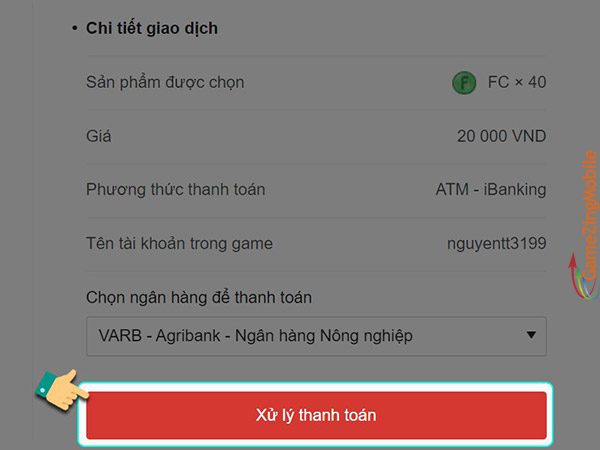 Nạp thẻ Garena Cái Thế Tranh Hùng 21